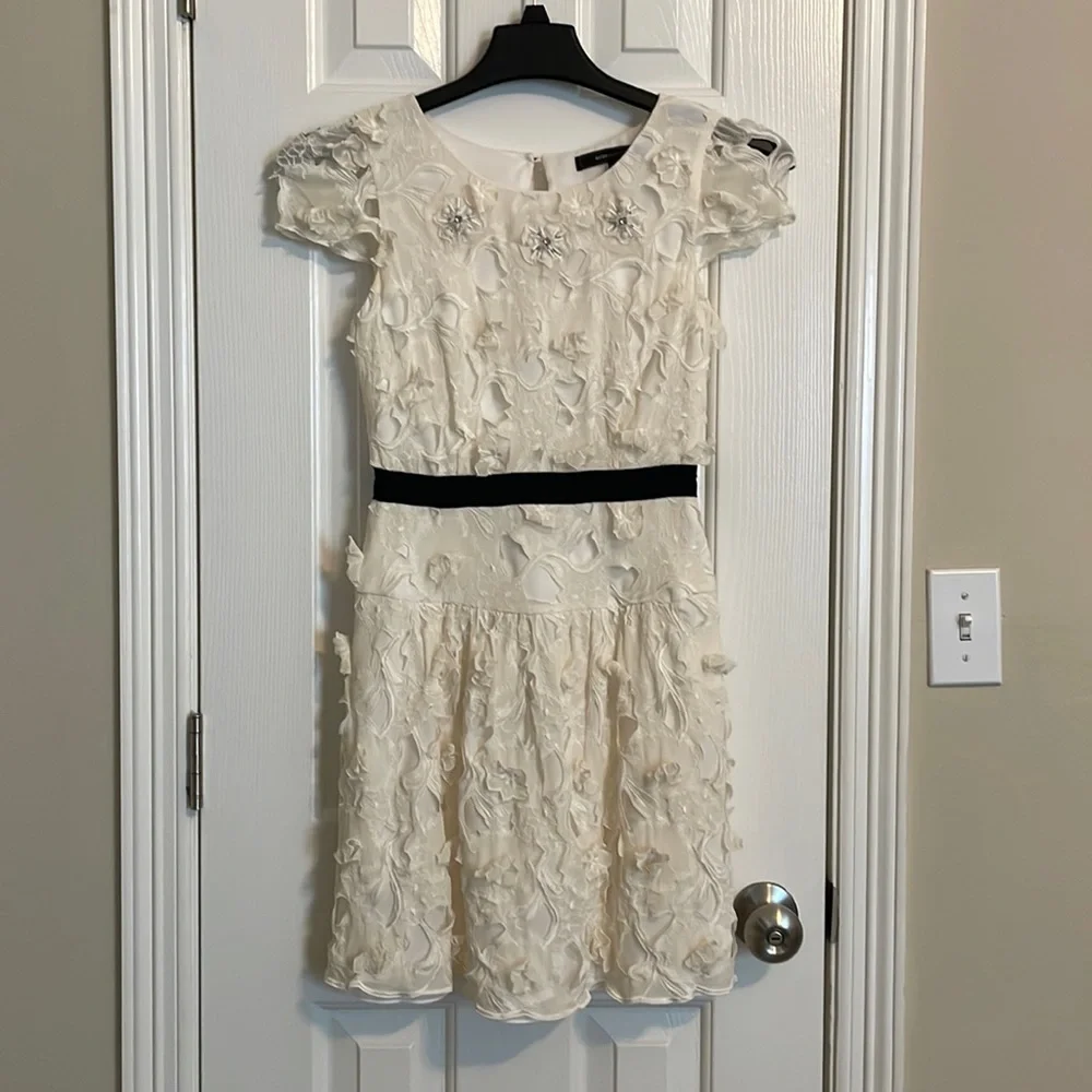 BCBGMAXAZRIA White Emmie Dress, Size 2 - Picture 3 of 10